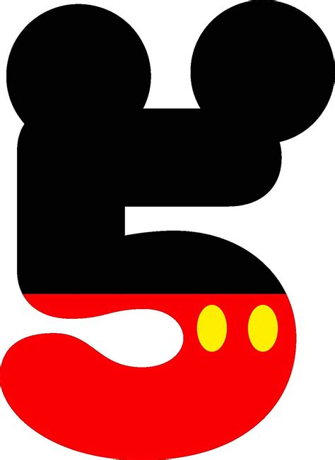 Mickey Mouse Numbers Printable